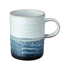 Denby Kiln blue mug on a white background