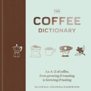 Green and brown book for Coffee Dictionary